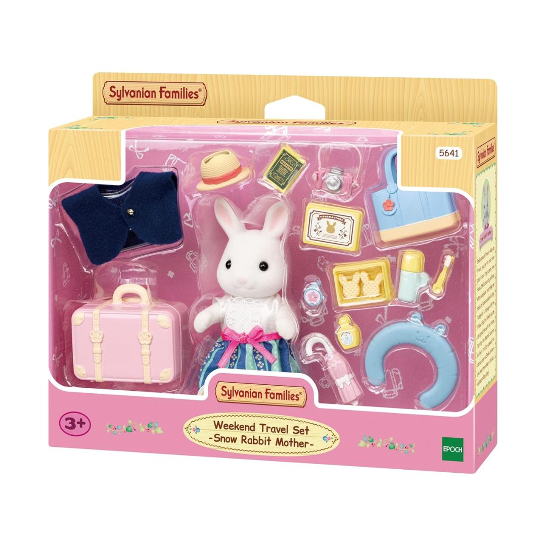 5641 Sylvanian Families - Set da viaggio weekend: mamma Coniglio Neve