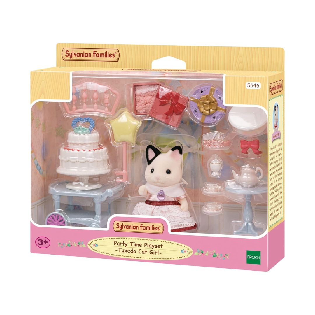 5646 Sylvanian Families - Set Party: ragazza Gatto Tuxedo