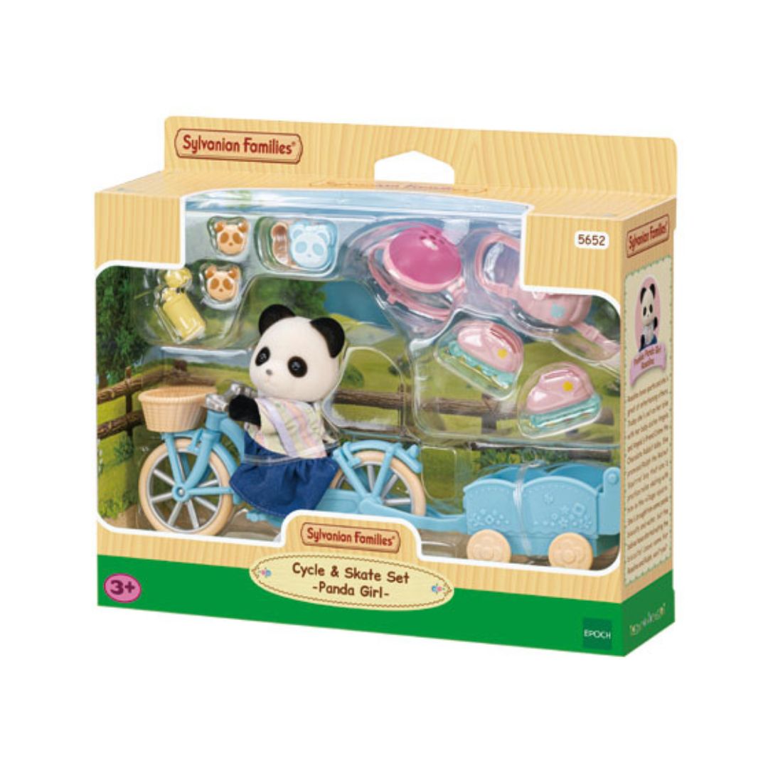 5652 Sylvanian Families - Set Bici e Pattini: ragazza Panda