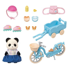 5652 Sylvanian Families - Set Bici e Pattini: ragazza Panda