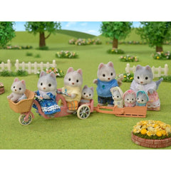 5637 Sylvanian Families - Tandem con sorella e fratello Husky