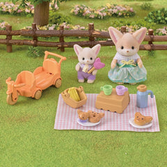 5698 Sylvanian Families - Set Picnic al sole: Sorella e Bebè Volpe Fennec