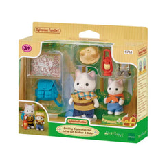 5763 Sylvanian Families - Set da esplorazione: Fratello e Bebè Gatto Latte