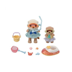 5804 Sylvanian Families - Splashy Snorkel Set: Sorelle Lontra marina