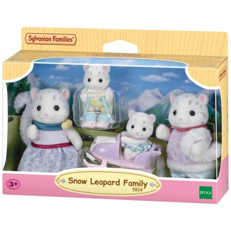 05814 Sylvanian Families La Famiglia Pantera delle Nevi | Set 4 Personaggi