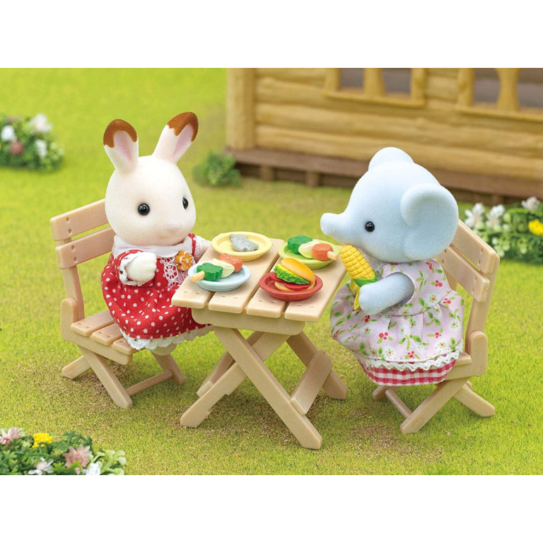5640 Sylvanian Families - Set Barbeque per Picnic. Ragazza Elefante