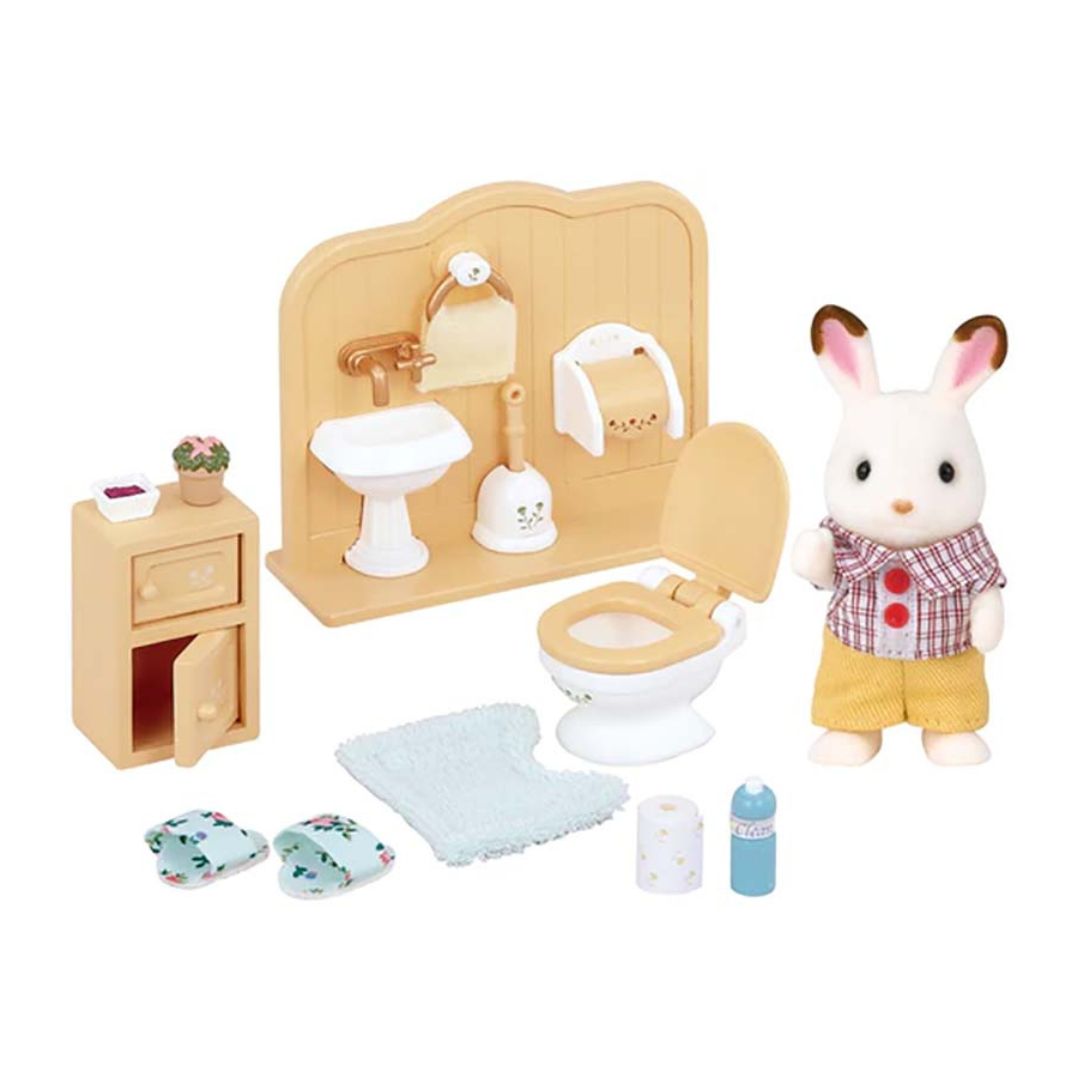 5015 Sylvanian Families - Fratello Coniglio Cioccolato e bagno
