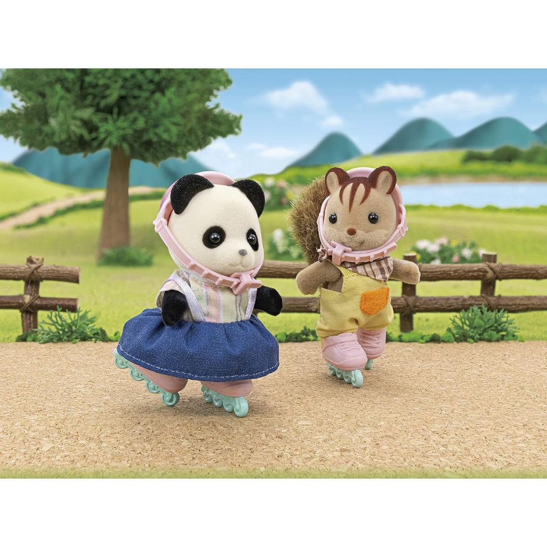 5652 Sylvanian Families - Set Bici e Pattini: ragazza Panda