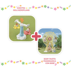 Promo Pack- 5333 Baby Ruota Panoramica con Bebè + 5334 Giostra dell aeroplano