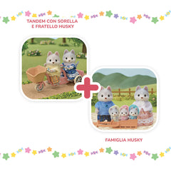 promo pack 5637 Tandem con sorella e fratello Husky, +5636 famiglia