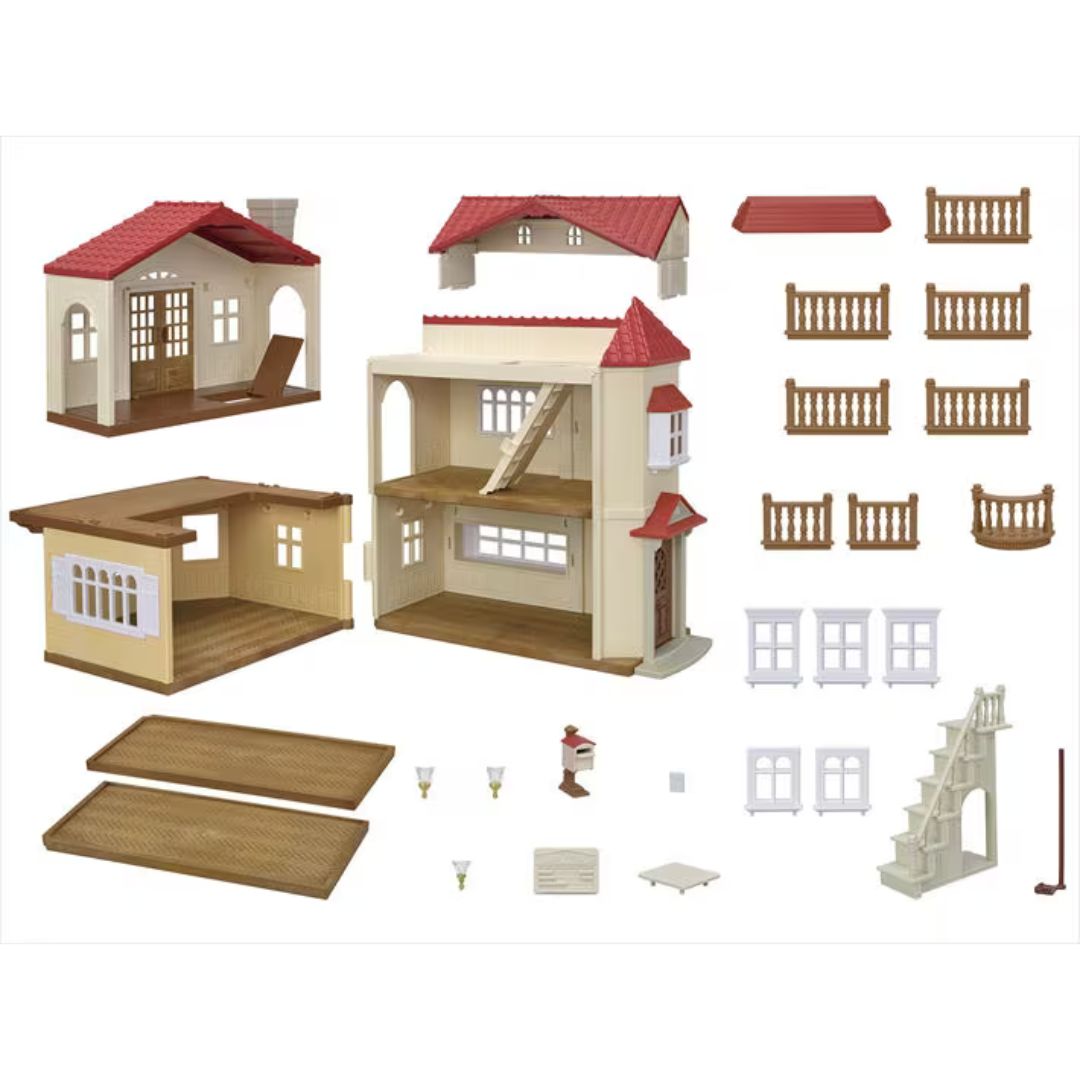 L5708 Sylvanian Families - Casa Grande con luci e attico segreto
