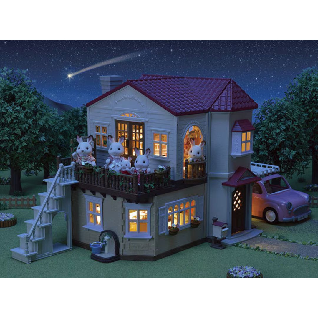 L5708 Sylvanian Families - Casa Grande con luci e attico segreto