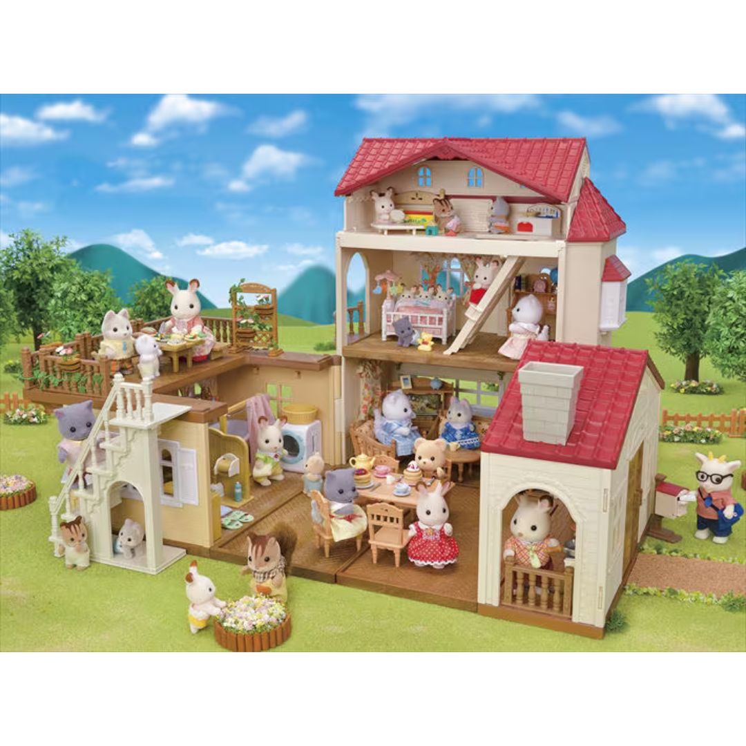 5727 Sylvanian Families - Casa Grande con luci e attico segreto - Gift Set