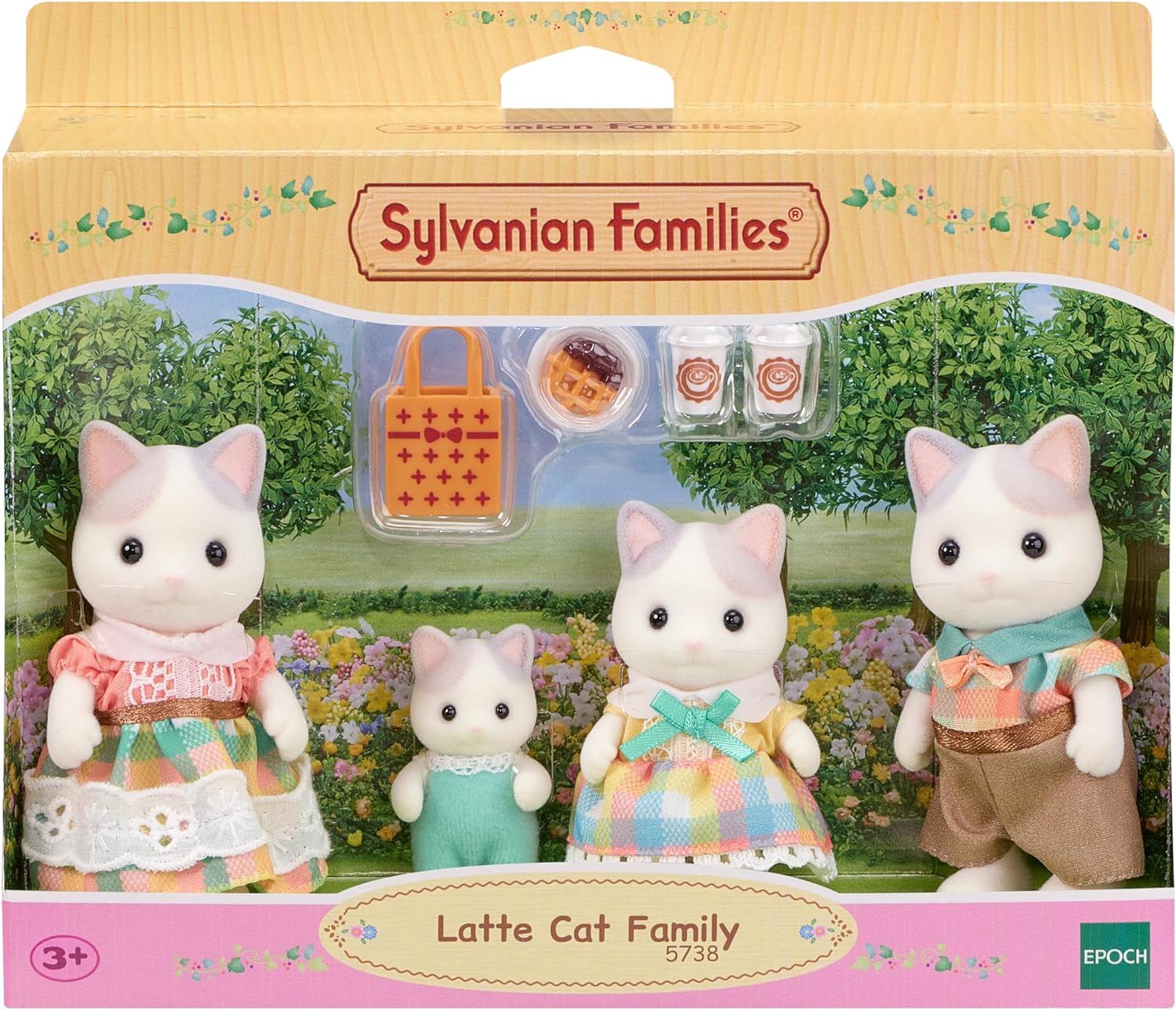 5738 Sylvanian Families Famiglia Gatto Latte