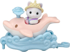 05820 Sylvanian Families Il Trenino del Mare Set Amusement Park con Personaggi