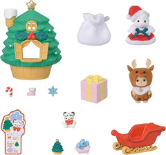 05822 Sylvanian Families La Casa di Babbo Natale Set Natalizio con Personaggi